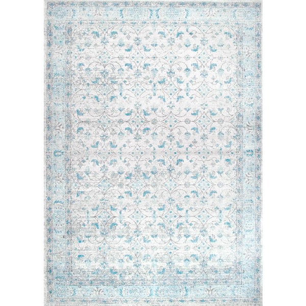 Rio Vintage Aqua Doormat 2 ft. x 3 ft.  Area Rug