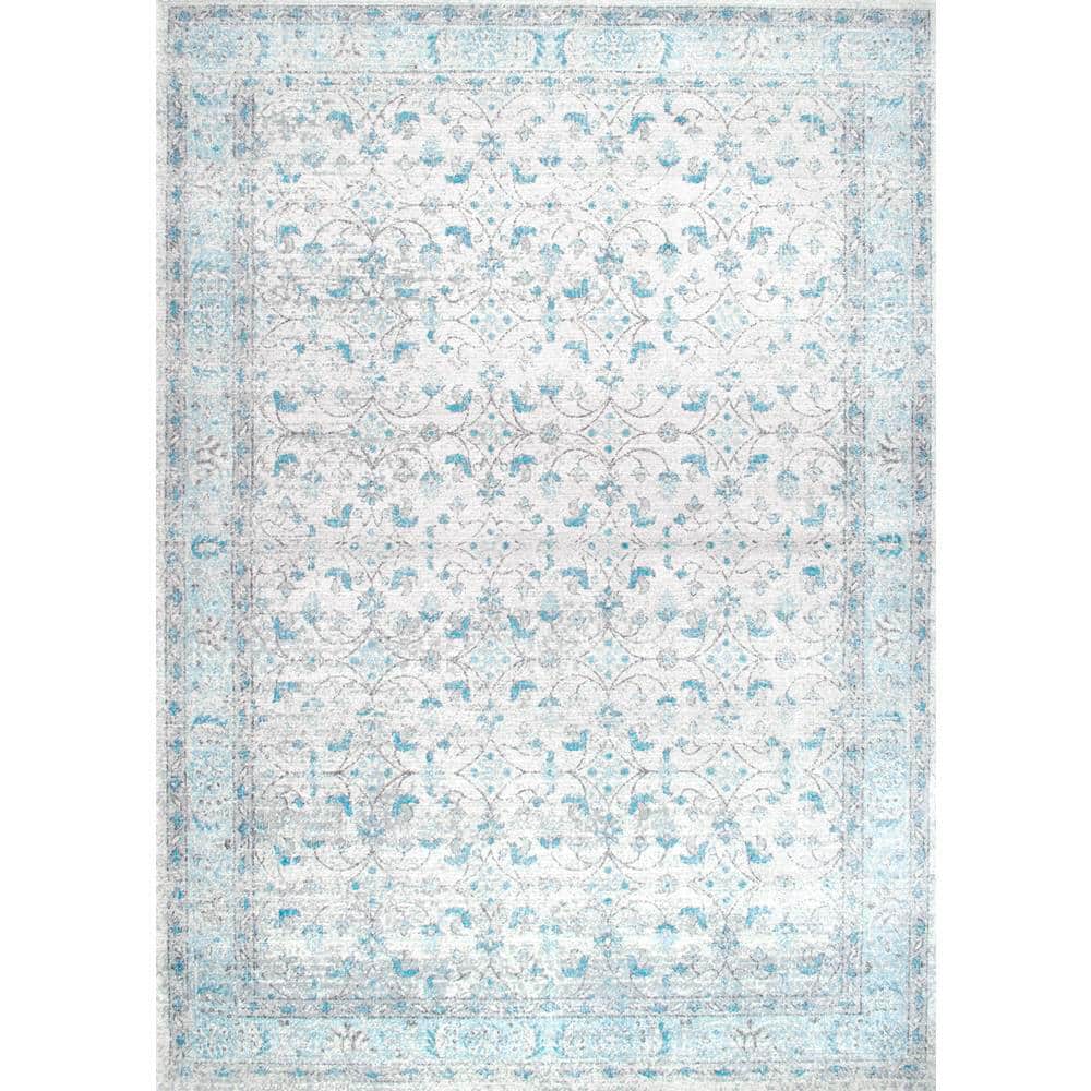 Rio Vintage Aqua 4 ft. x 6 ft. Area Rug price history on PriceWatchPro