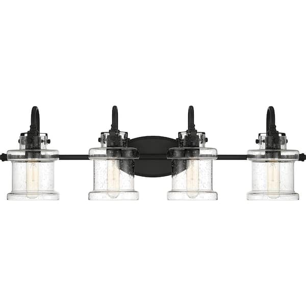 Quoizel Danbury 4-Light Earth Black Vanity Light