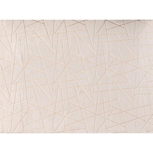 Lily Luxury Geometric Gilded Beige 2 ft. x 3 ft. Area Rug