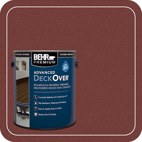 1 gal. #SC-112 Barn Red Textured Solid Color Exterior Wood and Concrete Coating