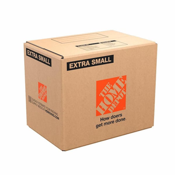 10 in. L x 8 in. W x 10 in. D Extra Small Moving Box with Handles