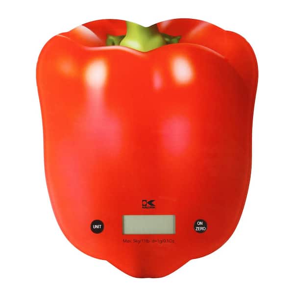 KALORIK Red Pepper Digital Kitchen Scale