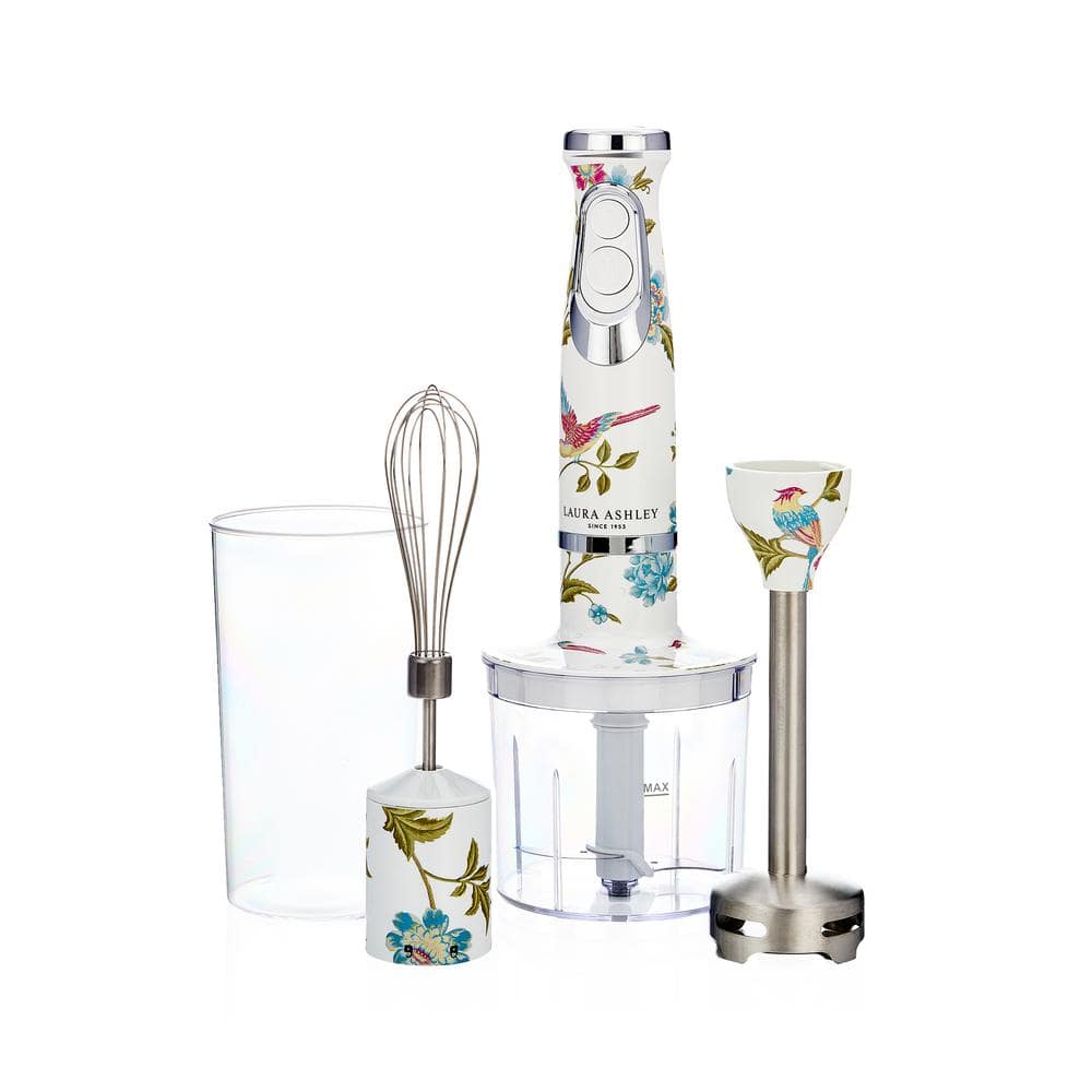 2-Speed Immersion Blender with Whisk, Blending, and Chopping Attachments in Elveden White