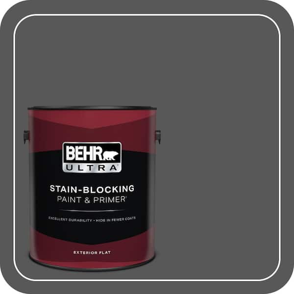 BEHR ULTRA 1 gal. #PPU24-22 Shadow Mountain Flat Exterior Paint & Primer