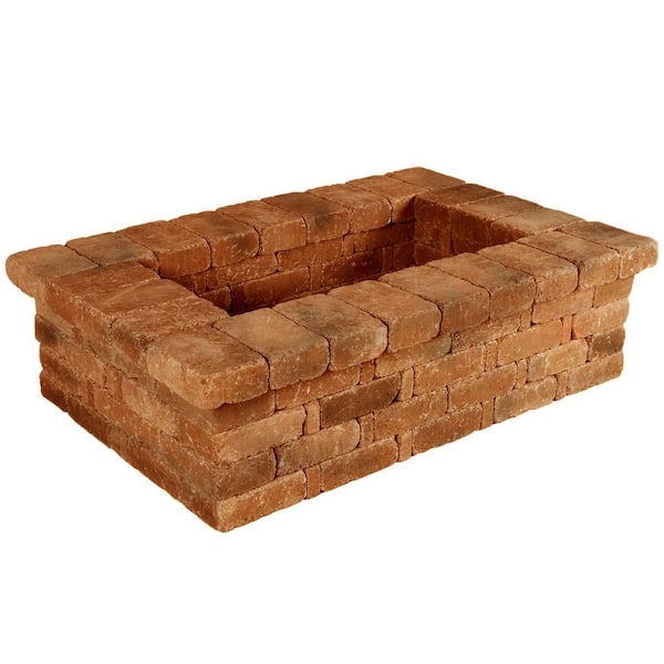 RumbleStone 63 in. x 17.5 in. x 42 in. Rectangle Concrete Planter Kit in Sierra Blend