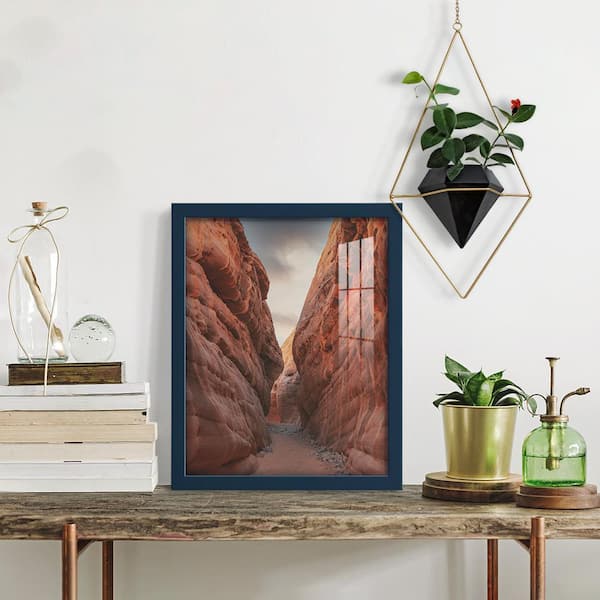 Modern 11 in. x 14 in. Dark Blue Picture Frame