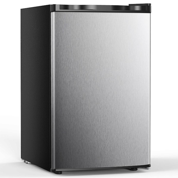 20.28 in. W 3.0 cu. ft. Garage Ready Upright Freezer Manual Defrost in Stainless Look Silver