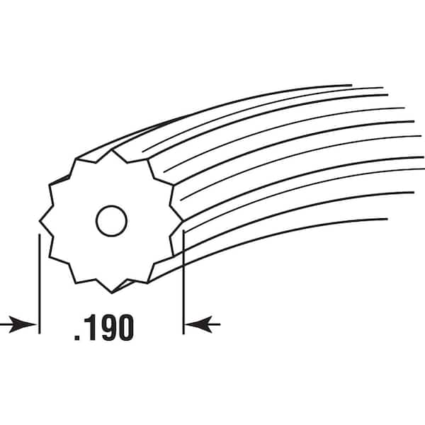 Screen Retainer Spline, 0.19 in., 25 ft., Black