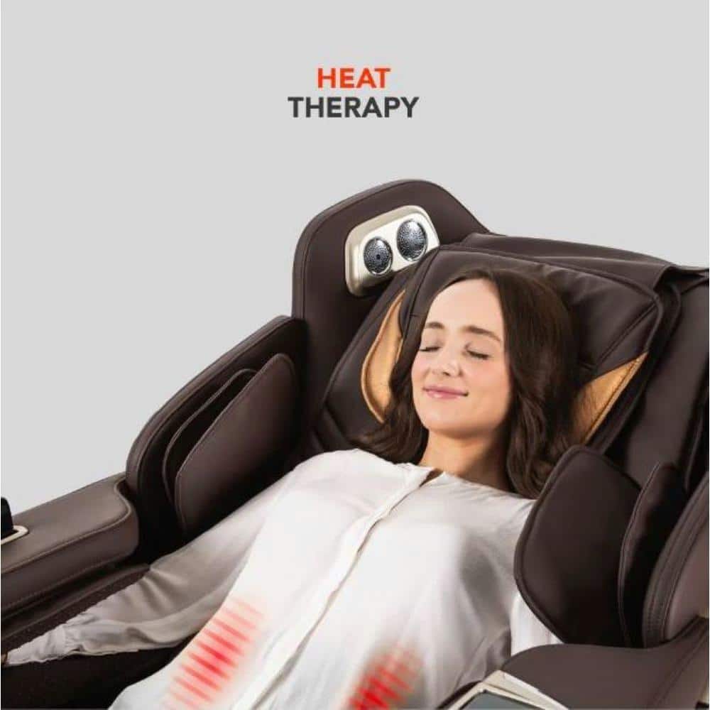 Black Faux Leather 3D Signature Massage Chair with Zero Gravity Recline