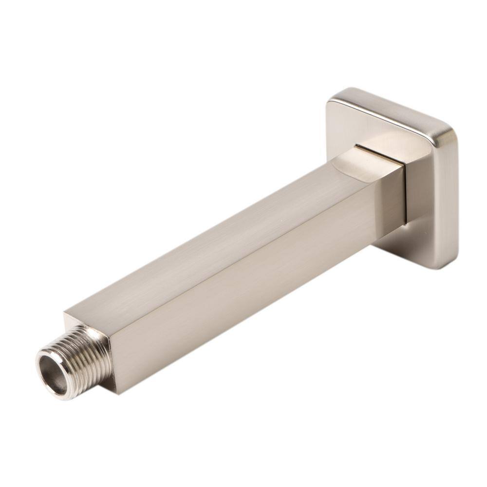 Brushed Nickel 6" Square Ceiling Shower Arm