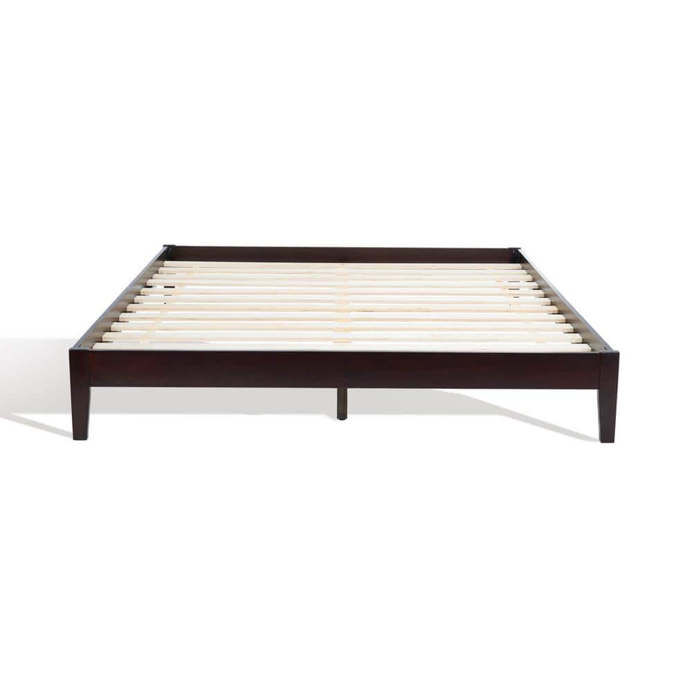 Alyson Espresso Queen Mahogany Wood Bed Frame