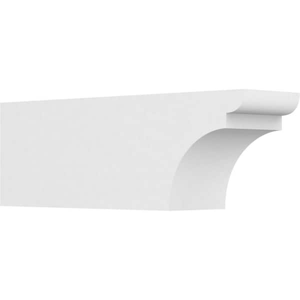 Ekena Millwork 6 in. x 8 in. x 24 in. Yorktown PVC Rafter Tail Brace