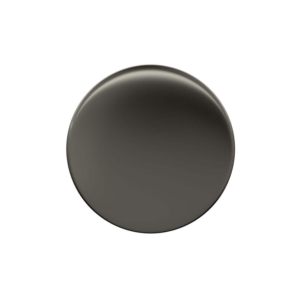 Polished Nickel Modern Round Cabinet Knob with Mounting Hardware