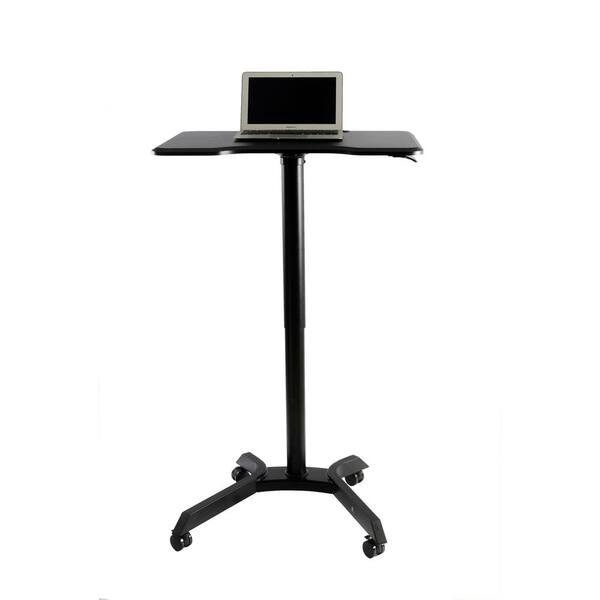 TechOrbits 21 in. Rectangular Black Desk Components with Adjustable Height