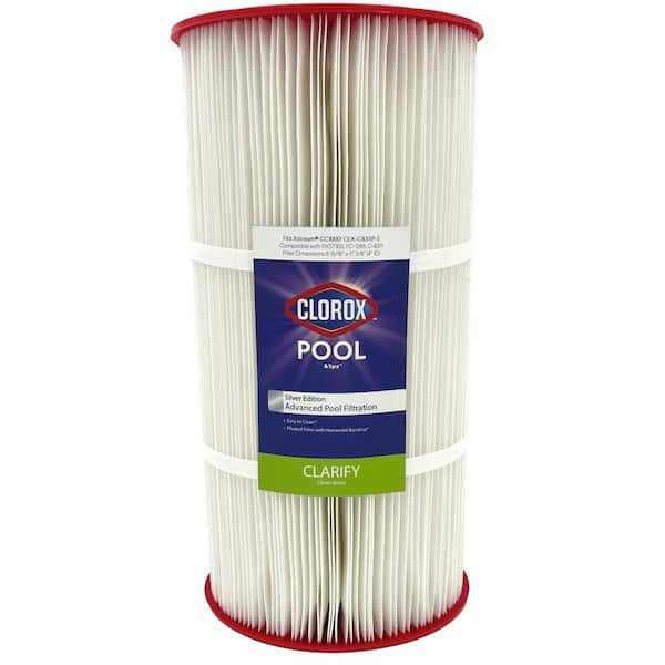 Clorox Silver Edition 8.94 in. Dia Advanced Pool Filter Cartridge