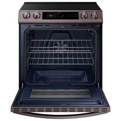 6.3 cu. ft. Slide-In Electric Range with Air Fry Convection Oven in Fingerprint Resistant Tuscan Stainless Steel