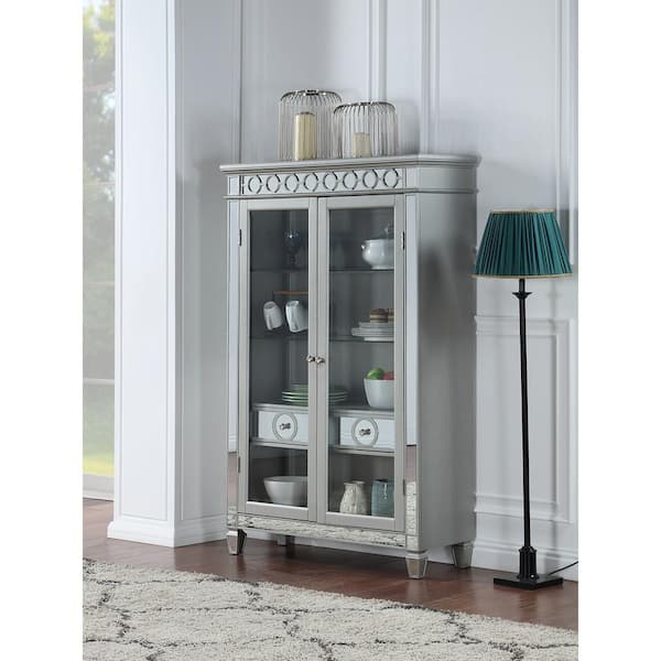 Champagne discount display cabinet