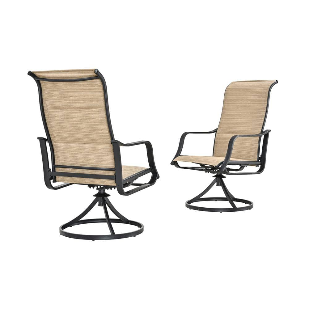 beige sling patio chairs