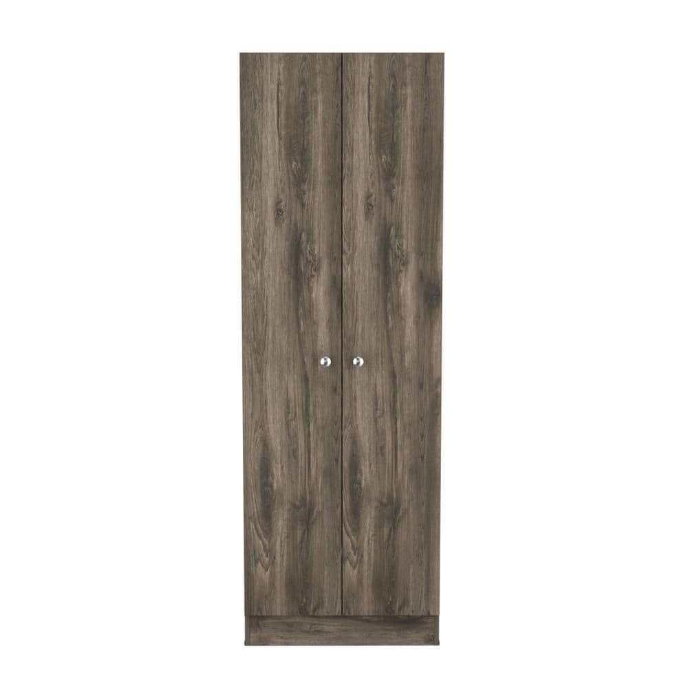 23.6 in. W x 71.1 in. H x 11.8 in. D Dark Brown Freestanding Utility Storage Cabinet with 5 Shelves and 2-Door price history on PriceWatchPro