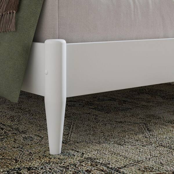 AFI Pasadena White Solid Wood Frame Twin XL Low Profile Platform