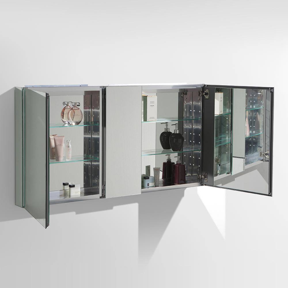 Sleek 54" Gray Oak Double Sink Wall-Mount Vanity Set with Acrylic Top