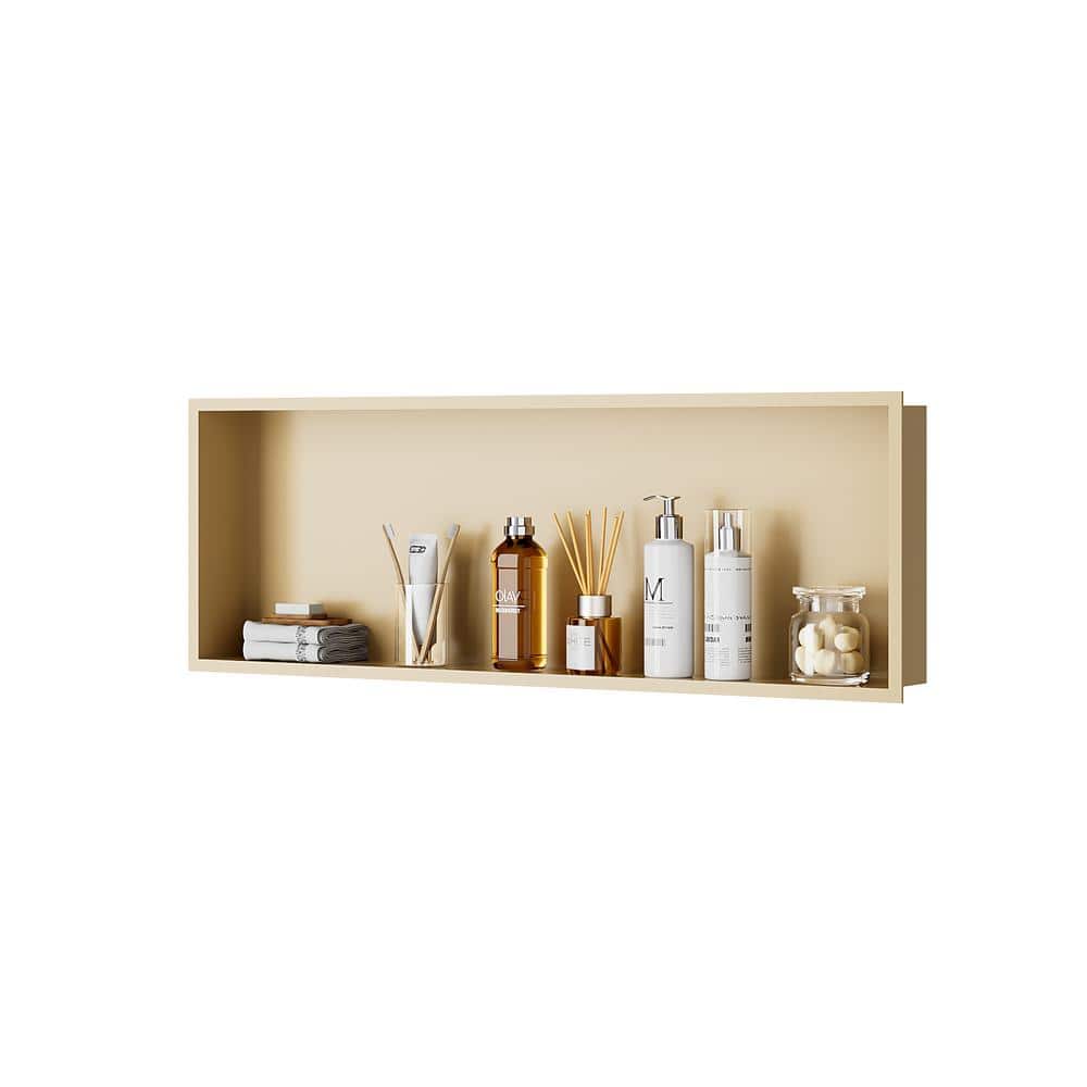 36 in. H x 12 in. W x 4 in. D Shower Niche No Tile Needed 304 Stainless Ste