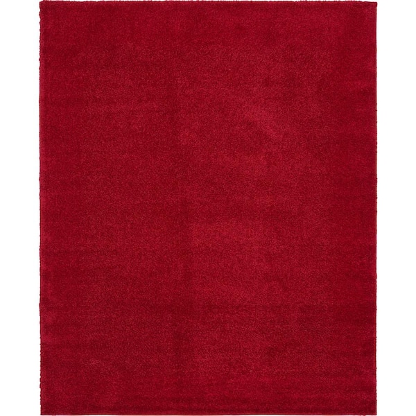 Unique Loom Solo Calabasas Red 8' 0 x 10' 0 Area Rug