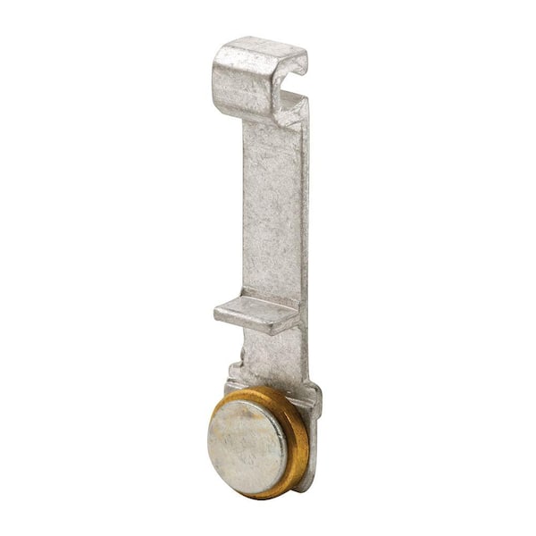 Prime-Line 1/2 in. Brass Wheel Sliding Window Roller with Offset (2-Pack)