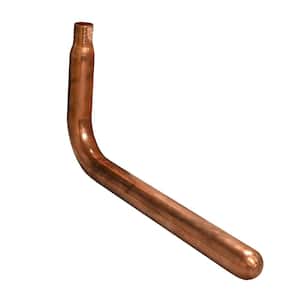 1 in. Crimp PEX (F1807) x 6 in. x 12 in. Copper Stub Out 90° Elbow without Mounting Flange
