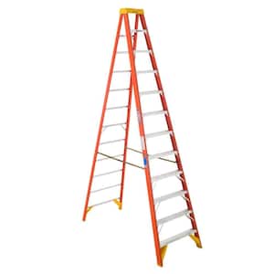12 ft. Fiberglass Step Ladder (16 ft. Reach Height), 300 lbs. Load Capacity Type IA Duty Rating
