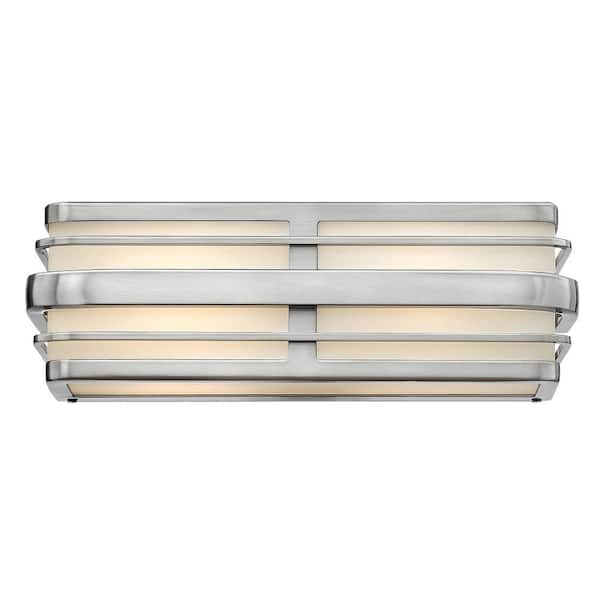 HINKLEY Winton 15.5 in. 2 Light Brushed Nickel Vanity Light