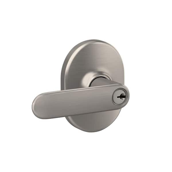Schlage Davlin Satin Nickel Keyed Entry Door Lever with Remsen