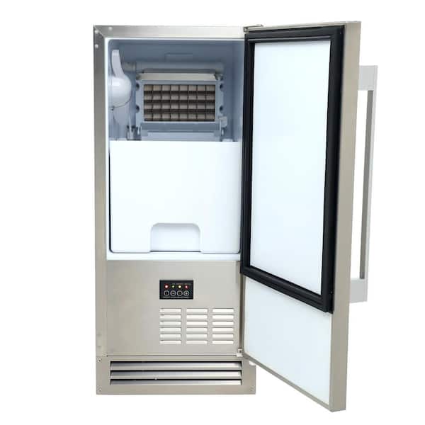 IM-60YUS: 50LBS Stainless Steel Under-Counter Ice Maker