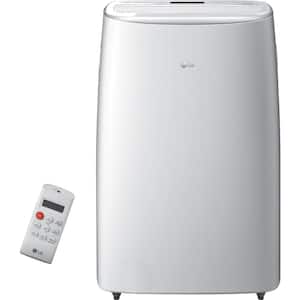 10,000 BTU Portable Air Conditioner Cools 500 Sq. Ft. with Dual Inverter, Quiet, Wi-Fi and LCD Remote in White
