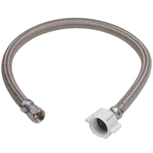 7/16 in. Compression x 7/8 in. Ballcock Nut x 20 in. Braided Polymer Toilet Supply Line