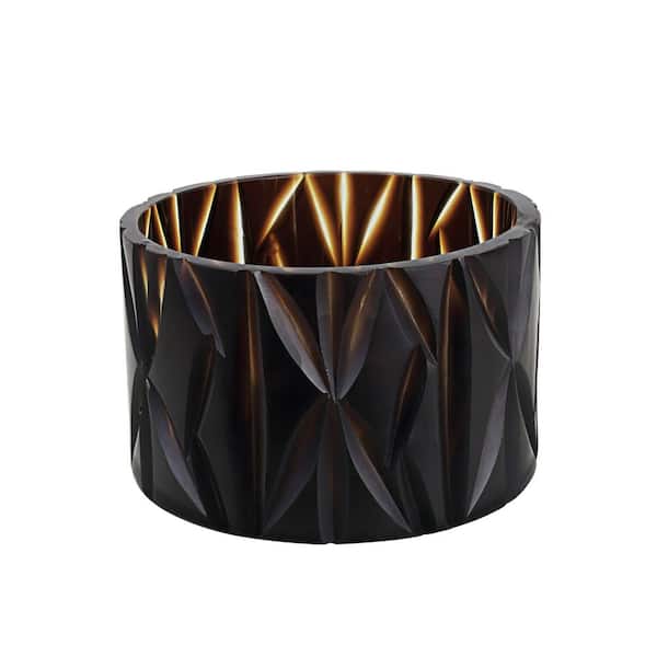 Brown Glass Votive Candle Holder