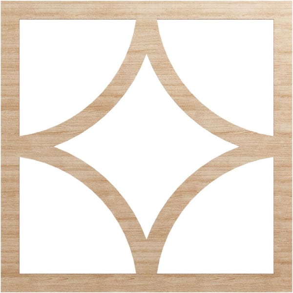 Ekena Millwork 0.25 in. x 32 in. x 32 in. Wood Medallion Moulding