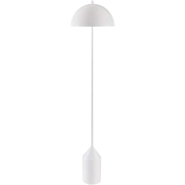 Livabliss Elder 59 in. White Indoor Standard Floor Lamp