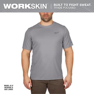 Gen II Men's Work Skin Extra Large Gray Light Weight Performance Short-Sleeve T-Shirt