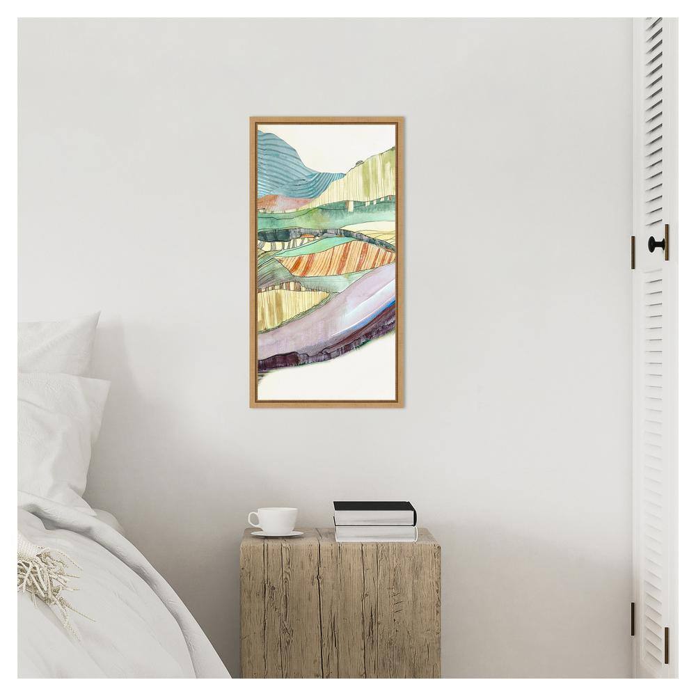 Movements Abstract Expressionism Canvas Print with Sylvie Maple Frame