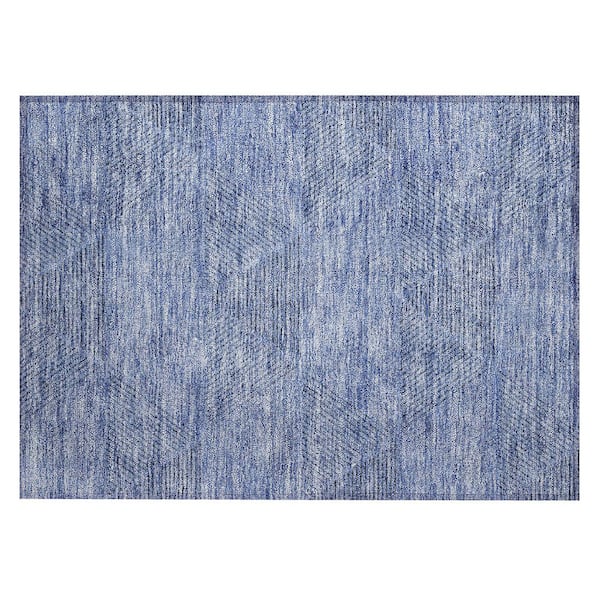 Chantille Machine Washable Indoor/Outdoor Abstract ACN777 Blue 1 ft. 8 in. x 2 ft. 6 in. Area Rug