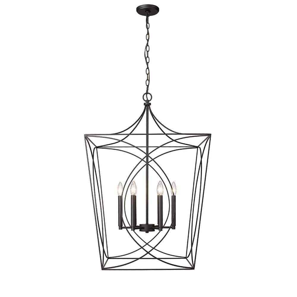 millennium-lighting-tracy-24-in-6-light-matte-black-indoor-pendant