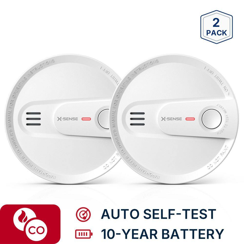 10-Year Battery Smoke Detector with Photoelectric Sensor and LED Warning Light 2 Pack SD21 price history on PriceWatchPro