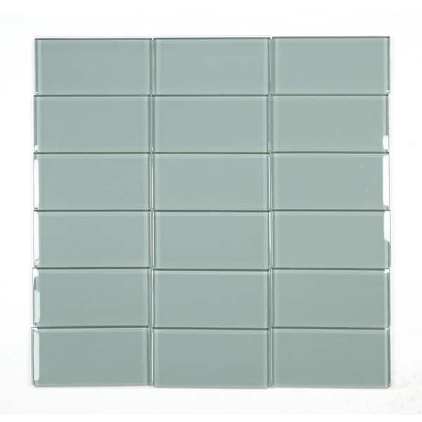 Apollo Tile Skosh Tiffany Blue 11-1/2-in x 11-1/2-in Glossy Glass Uniform Squares Floor and Wall Tile (18.69-sq. ft/ Carton)