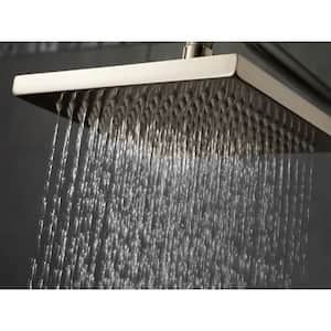 1-Spray Patterns 2.5 GPM 7.69 in. Wall Mount Fixed Shower Head in Stainless