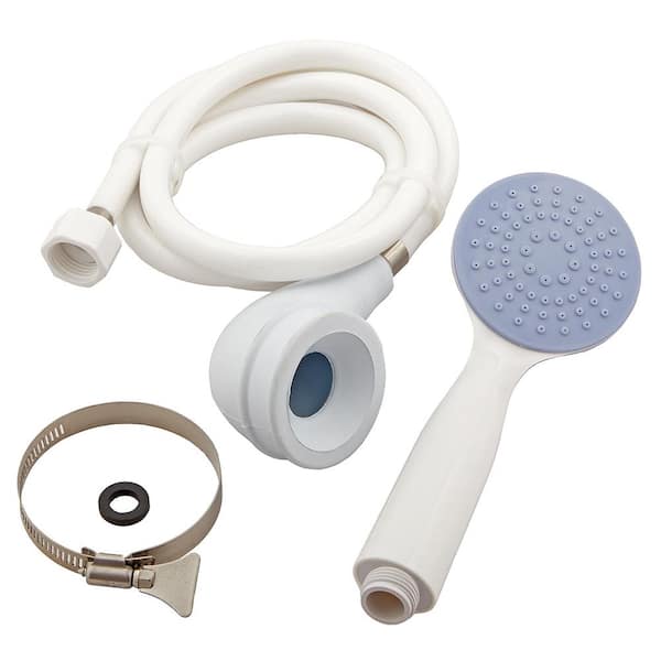 Everbilt Slip On Tub Spout Hand Shower White