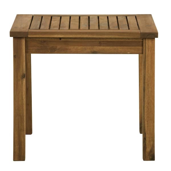 cenadinz Acacia Wood Outdoor Patio End Table HD0102H2X8AW The Home Depot