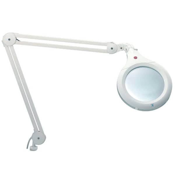 Daylight 7 in. White Ultra Slim Magnifying Lamp