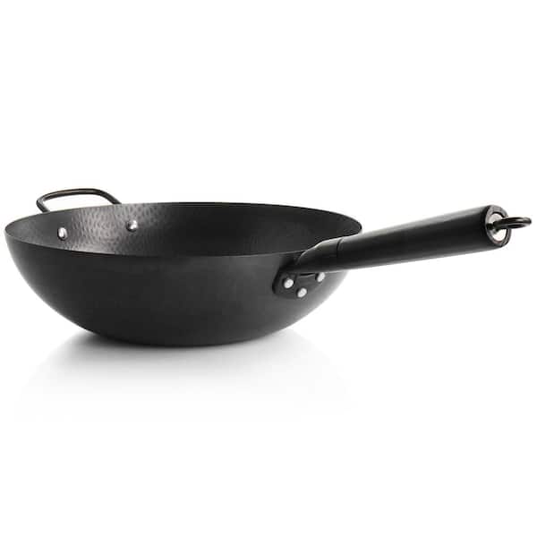  Arcos Samoa Series, Non-Stick Wok 28 cm, Forged Aluminium, Suitable for all Heat Sources, Cold Effect Stainless Steel Handles, Energy Saving, Dishwasher Safe, Black
